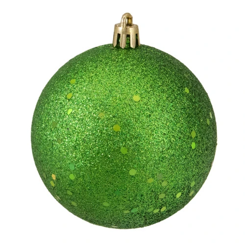 Northlight 32ct Xmas Green Shatterproof 4-Finish Christmas Ball Ornaments 3.25" (80mm) 6 Northlight 32ct Xmas Green Shatterproof 4-Finish Christmas Ball Ornaments 3.25" (80mm) - Image 6