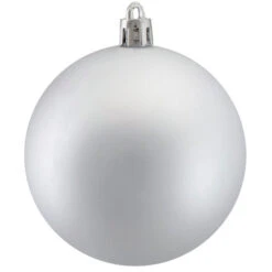 Northlight 32ct Matte Silver Shatterproof Christmas Ball Ornaments 3.25" (80mm) 5 Northlight 32ct Matte Silver Shatterproof Christmas Ball Ornaments 3.25" (80mm) -Chic Christmas Decoration northlight lj35285 2updated 20424.1628868900
