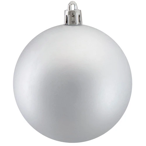 Northlight 32ct Matte Silver Shatterproof Christmas Ball Ornaments 3.25" (80mm) 3 Northlight 32ct Matte Silver Shatterproof Christmas Ball Ornaments 3.25" (80mm) - Image 3
