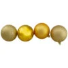 Northlight 32ct Vegas Gold Shatterproof 4-Finish Christmas Ball Ornaments 3.25" (80mm)