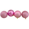 Northlight 32ct Bubblegum Pink Shatterproof 4-Finish Christmas Ball Ornaments 3.25" (80mm)