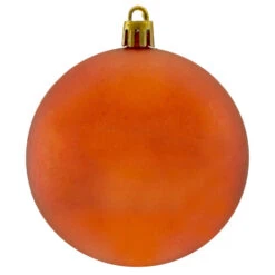Northlight 32ct Orange Shatterproof Matte Christmas Ball Ornaments 3.25" (80mm) -Chic Christmas Decoration northlight lj35314 3updated 62639.1665869786