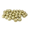 Northlight 32ct Champagne Gold Shatterproof Shiny Christmas Ball Ornaments 3.25 Inches 80mm