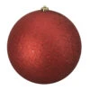 Northlight Holographic Glitter Red Shatterproof Christmas Ball Ornament 10" (250mm)