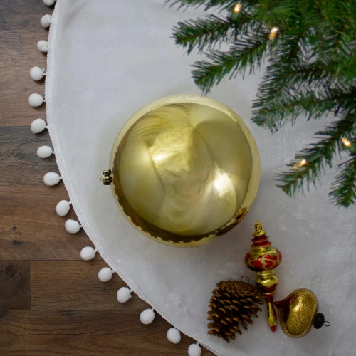 Northlight Shiny Vegas Gold Shatterproof Christmas Ball Ornament 10" (250mm) 2 Northlight Shiny Vegas Gold Shatterproof Christmas Ball Ornament 10" (250mm) - Image 2