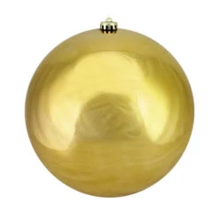 Northlight Shiny Vegas Gold Shatterproof Christmas Ball Ornament 10" (250mm)