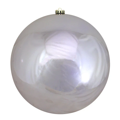 Northlight Shiny Gray Shatterproof Christmas Ball Ornament 10" (250mm) 1 Northlight Shiny Gray Shatterproof Christmas Ball Ornament 10" (250mm)