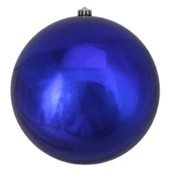 Northlight Royal Blue Shiny Shatterproof Christmas Ball Ornament 10" (250mm)