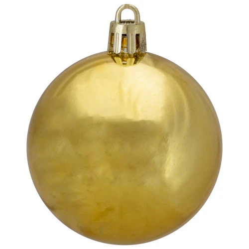 Northlight 60ct Vegas Gold Shatterproof Shiny Christmas Ball Ornaments 2.5" (60mm) 3 Northlight 60ct Vegas Gold Shatterproof Shiny Christmas Ball Ornaments 2.5" (60mm) - Image 3