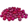 Northlight 60ct Magenta Pink Shatterproof 4 Finish Christmas Ball Ornaments 2.5" (60mm)
