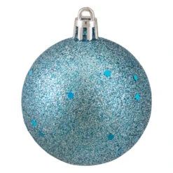 Northlight 60ct Turquoise Blue Shatterproof 4-Finish Christmas Ball Ornaments 2.5" (60mm) -Chic Christmas Decoration northlight lj35436 4 25401.1633627136