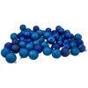 Northlight 60ct Royal Blue Shatterproof 4-Finish Christmas Ball Ornaments 2.5" (60mm)