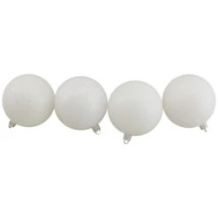 Northlight 60ct Winter White Shatterproof 4-Finish Christmas Ball Ornaments 2.5" (60mm) -Chic Christmas Decoration northlight lj35486 2 88453.1665610426