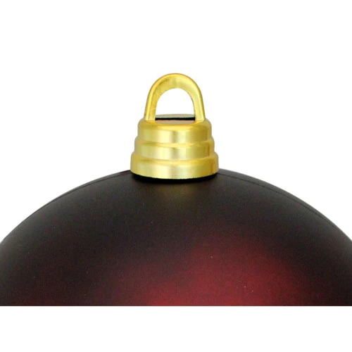 Northlight Matte Burgundy Red Shatterproof Christmas Ball Ornament 12" (300mm) 2 Northlight Matte Burgundy Red Shatterproof Christmas Ball Ornament 12" (300mm) - Image 2