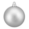 Northlight Matte Silver Splendor Shatterproof Christmas Ball Ornament 12" (300mm)
