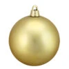 Northlight Matte Vegas Gold Shatterproof Christmas Ball Ornament 12" (300mm)