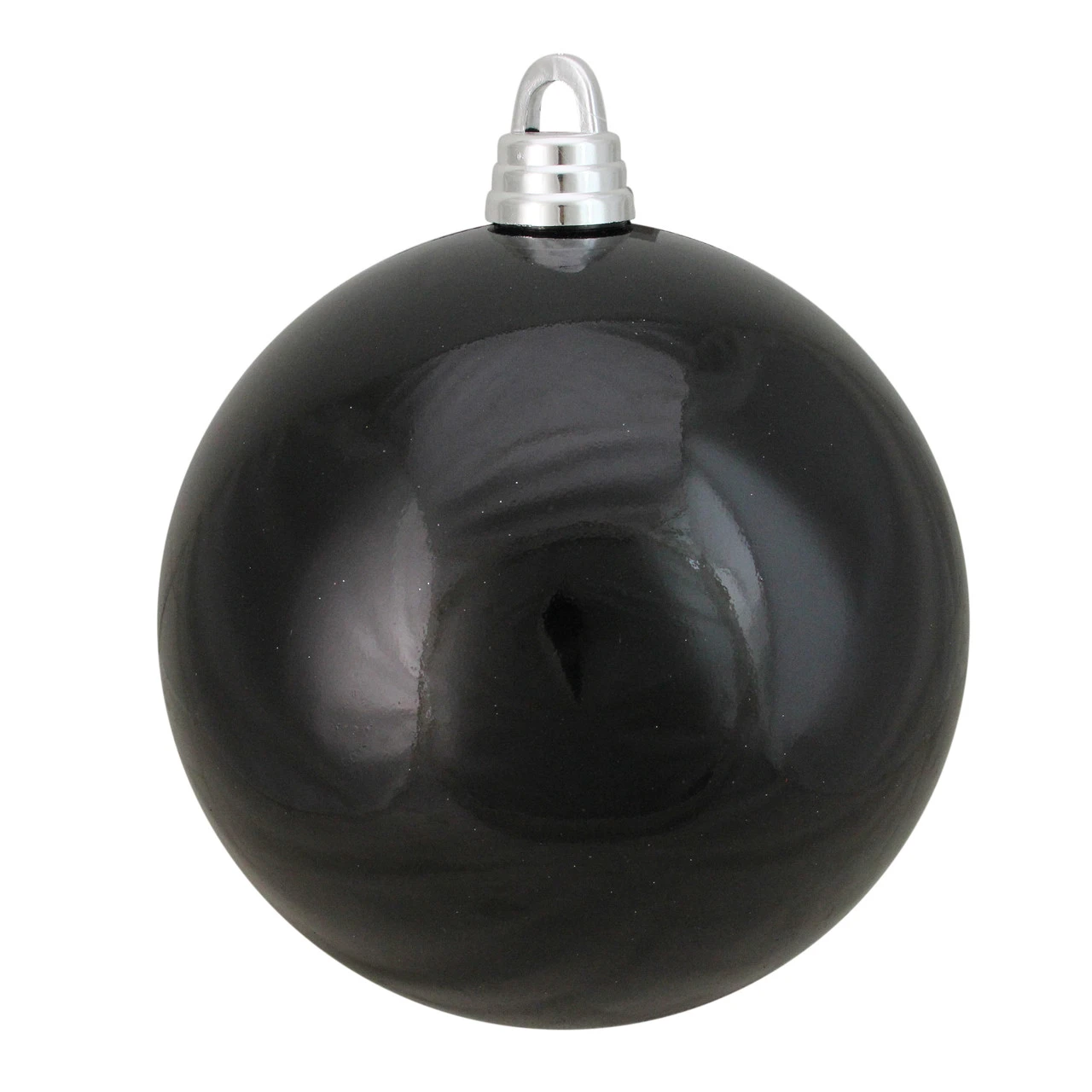 Northlight Shiny Jet Black Shatterproof Christmas Ball Ornament 12" (300mm) 1 Northlight Shiny Jet Black Shatterproof Christmas Ball Ornament 12" (300mm)