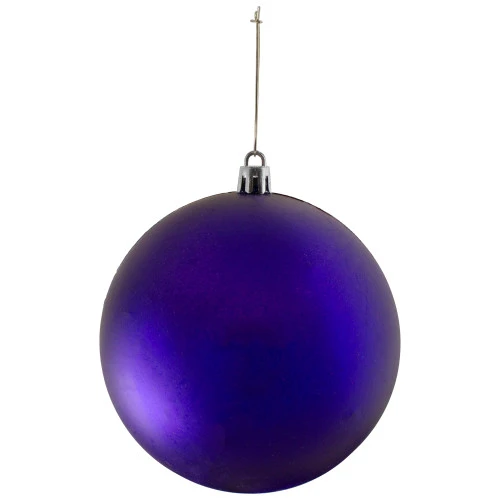 Northlight 12ct Indigo Blue Shatterproof 4-Finish Christmas Ball Ornaments 4" (100mm) 3 Northlight 12ct Indigo Blue Shatterproof 4-Finish Christmas Ball Ornaments 4" (100mm) - Image 3
