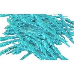 Northlight 36ct Mermaid Blue Shatterproof Shiny Christmas Icicle Ornaments 5" -Chic Christmas Decoration northlight lj36081 03 94689.1665610743