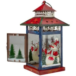 Northlight Red, White And Black Snowman “Let It Snow” Christmas Lantern 12.75” -Chic Christmas Decoration northlight lk27672 2 89182.1663947185