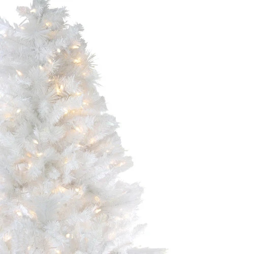 Northlight 6.5' Pre-Lit White Medium Iridescent Pine Artificial Christmas Tree - Multi Function LED Lights 5 Northlight 6.5' Pre-Lit White Medium Iridescent Pine Artificial Christmas Tree - Multi Function LED Lights - Image 5