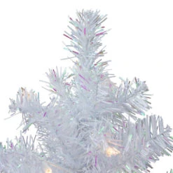 Northlight 2' Pre-lit White Iridescent Pine Artificial Christmas Tree - Clear Lights -Chic Christmas Decoration northlight m88666 2 67453.1588405408