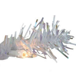 Northlight 2' Pre-lit White Iridescent Pine Artificial Christmas Tree - Clear Lights -Chic Christmas Decoration northlight m88666 3 20607.1664380276