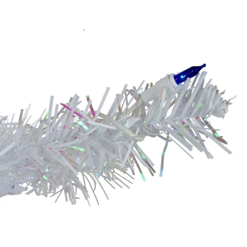 Northlight 3' Pre-Lit White Medium Pine Artificial Christmas Tree - Blue Lights 4 Northlight 3' Pre-Lit White Medium Pine Artificial Christmas Tree - Blue Lights - Image 4