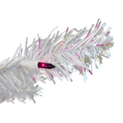Northlight 3' Pre-Lit White Medium Iridescent Pine Artificial Christmas Tree - Purple Lights -Chic Christmas Decoration northlight m88688 3 92449.1588368974