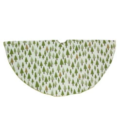 Northlight 48" Cream White And Green Forest Christmas Tree Skirt -Chic Christmas Decoration northlight n02722 0220copy 46190.1689950126