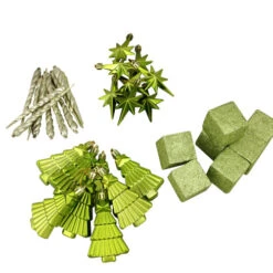 Northlight 125ct Green Shatterproof 3-Finish Tropical Christmas Ornaments 5.5" (140mm) -Chic Christmas Decoration northlight n512513 4 07549.1588344785