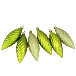 Northlight 125ct Green Shatterproof 3-Finish Tropical Christmas Ornaments 5.5" (140mm) -Chic Christmas Decoration northlight n512513 5 68953.1588344786