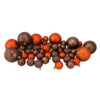 Northlight 125ct Chocolate Brown And Burnt Orange Shatterproof 4-Finish Christmas Ornaments 5.5" (140mm)