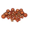 Northlight 125ct Burnt Orange Shatterproof 4-Finish Christmas Ornaments 5.5" (140mm)