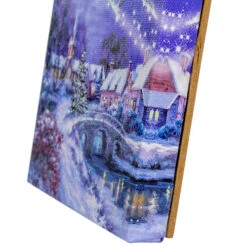 Northlight 6" LED Fiber Optic Christmas Tree And Santa Sleigh Wall Art Decor -Chic Christmas Decoration northlight nj01628 01 33410.1695052442