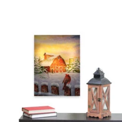 Northlight LED Back Lit Snowy Sunset Barn Scene Christmas Wall Art 15.75" X 12" 7 Northlight LED Back Lit Snowy Sunset Barn Scene Christmas Wall Art 15.75" X 12" -Chic Christmas Decoration northlight nj16538 fixed 63681.1588415654