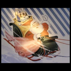 Northlight LED Back Lit Santa Claus And Sleigh Pepsi Christmas Wall Art 15.75" X 19.75" -Chic Christmas Decoration northlight nj18982 2 99470.1588405866