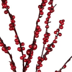 Northlight 50" Artificial Red Berry Christmas Twig Tree With Square Stand, Unlit -Chic Christmas Decoration northlight nl00343 3 61515.1686144238