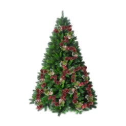 Northlight 5' X 2.75" Red And Green Pine Cones Artificial Christmas Garland - Unlit -Chic Christmas Decoration northlight nl00514 03 80887.1600737675