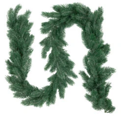 Northlight 6' X 7" Frosted And Dusted Green Pine Artificial Christmas Garland - Unlit