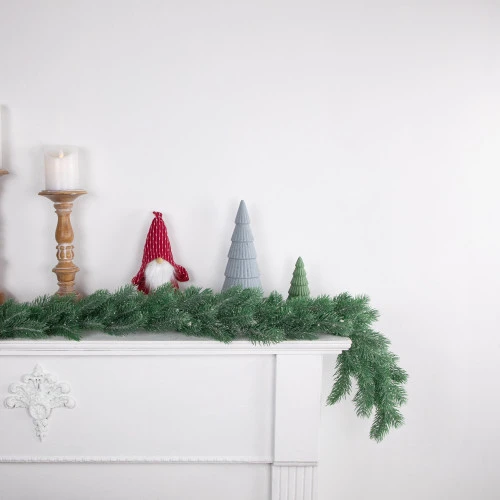 Northlight 6' X 7" Frosted And Dusted Green Pine Artificial Christmas Garland - Unlit 3 Northlight 6' X 7" Frosted And Dusted Green Pine Artificial Christmas Garland - Unlit - Image 3