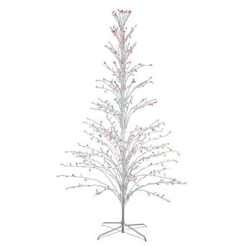 Northlight 6' White Cascade Twig Tree Christmas Outdoor Decoration - Multi Lights 1 Northlight 6' White Cascade Twig Tree Christmas Outdoor Decoration - Multi Lights