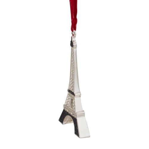Northlight 3.5" Silver And Blue Eiffel Tower Christmas Ornament Plated With Crystal Accents 3 Northlight 3.5" Silver And Blue Eiffel Tower Christmas Ornament Plated With Crystal Accents - Image 3