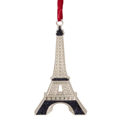 Northlight 3.5" Silver And Blue Eiffel Tower Christmas Ornament Plated With Crystal Accents 1 Northlight 3.5" Silver And Blue Eiffel Tower Christmas Ornament Plated With Crystal Accents