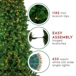 Northlight 7.5' Pre-Lit Slim Olympia Pine Artificial Christmas Tree - Warm White Lights -Chic Christmas Decoration northlight nl03216 thumbnail 2 06262.1665611927
