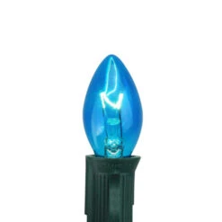 Northlight Pack Of 25 Blue Transparent C7 Christmas Replacement Bulbs -Chic Christmas Decoration northlight nl03827 two 46704.1588355828
