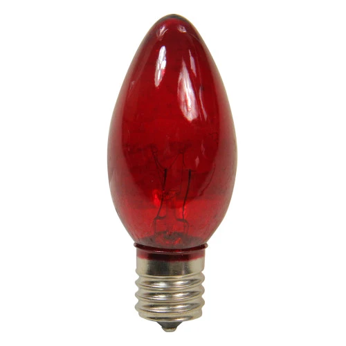 Northlight Pack Of 25 Transparent Red C9 Christmas Replacement Bulbs 2 Northlight Pack Of 25 Transparent Red C9 Christmas Replacement Bulbs - Image 2