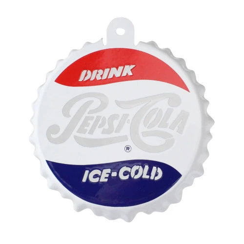 Northlight 3.25" White And Blue Pepsi-Cola Bottle Cap Logo Cut-Out Christmas Ornament 1 Northlight 3.25" White And Blue Pepsi-Cola Bottle Cap Logo Cut-Out Christmas Ornament