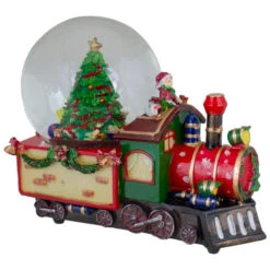 Northlight 8 Christmas Train With Tree Musical Snow Globe Tabletop Decoration -Chic Christmas Decoration northlight pm27042 4 76889.1665610429