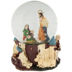 Northlight 5.5" Nativity Scene Religious Musical Christmas Snow Globe